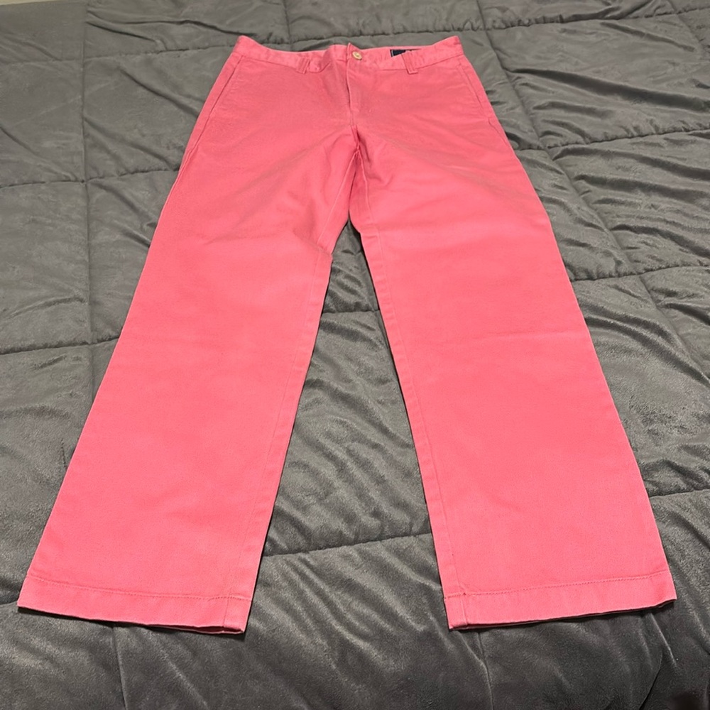 Never worn pink “khaki” Vineyard Vines pants